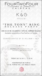 FourTwoFour on Fairfax Tony Ring Launch Party